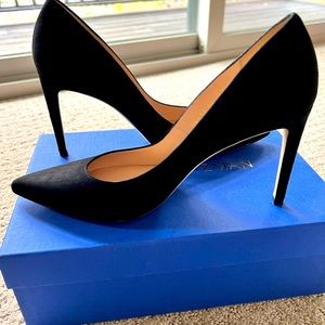 Brand new Stu Weitzman Black suede pumps size 8.5